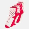 Anna Field 5 Pack - Sokker - White/Red
