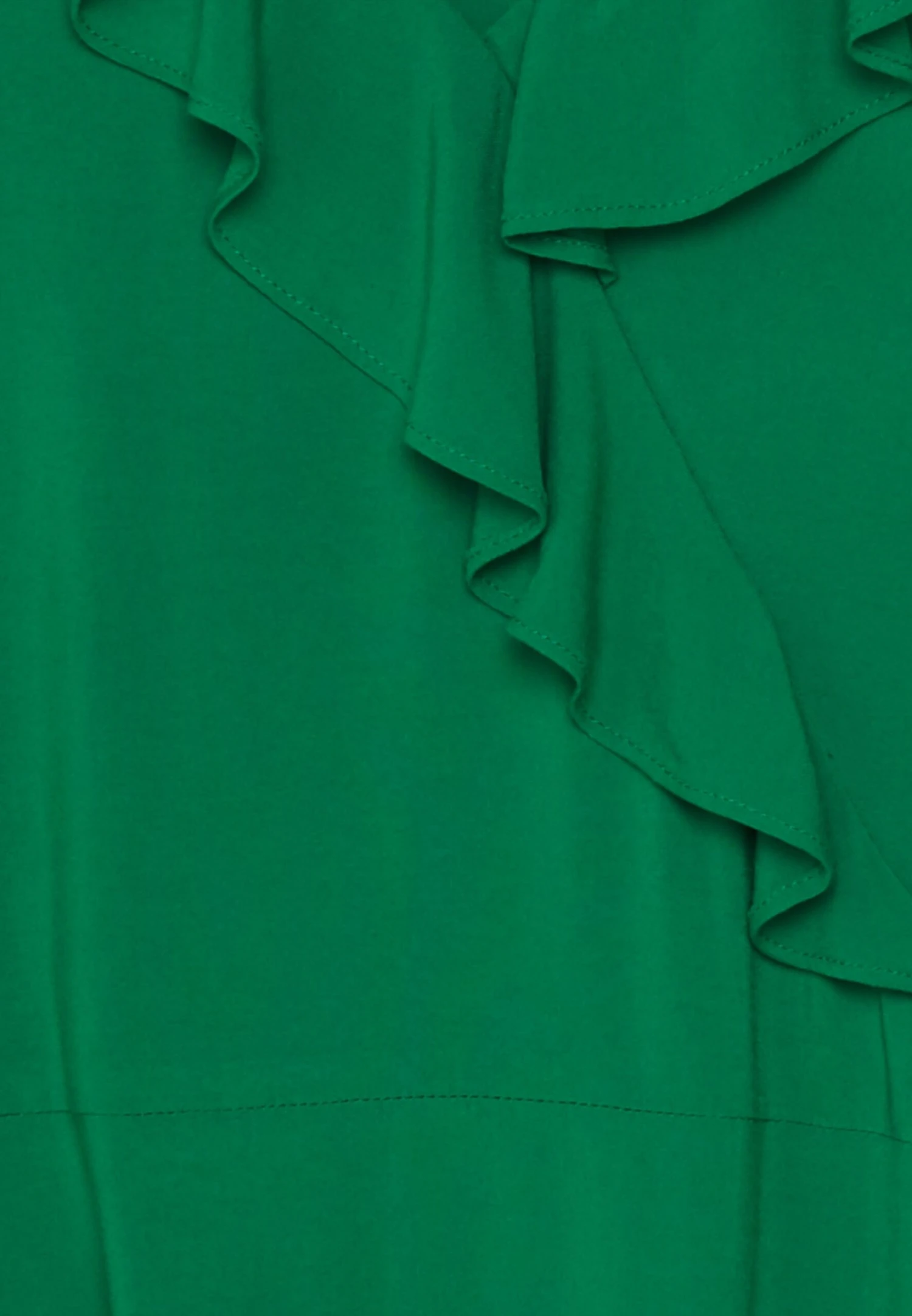 Anna Field Volant Midi Dress - Kjole -Green 3 Anna Field Volant Midi Dress - Kjole -Green - Bilde 3