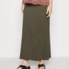 Maternity Maxi Skirt With Drawstring Waistband - Maxiskjørt - 606 - Khaki