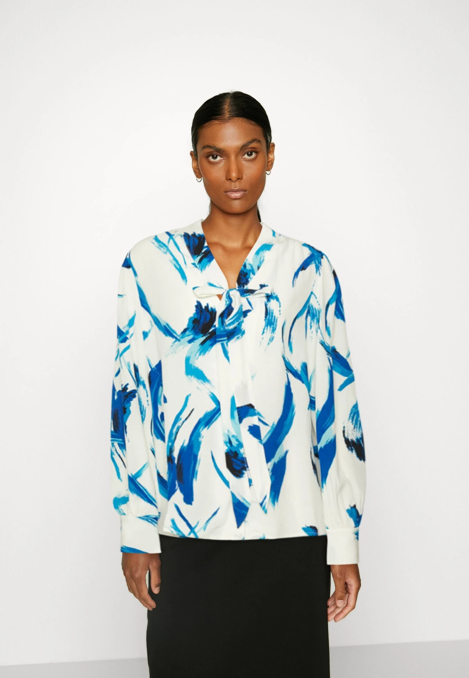 Anna Field Skjorte - White, Blue 1 Anna Field Skjorte - White, Blue