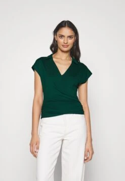 Anna Field Wrap Blouse- Bluse - Dark Green