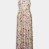 Anna Field Chiffon Maxi Dress- Kjole - White/Red/Yellow