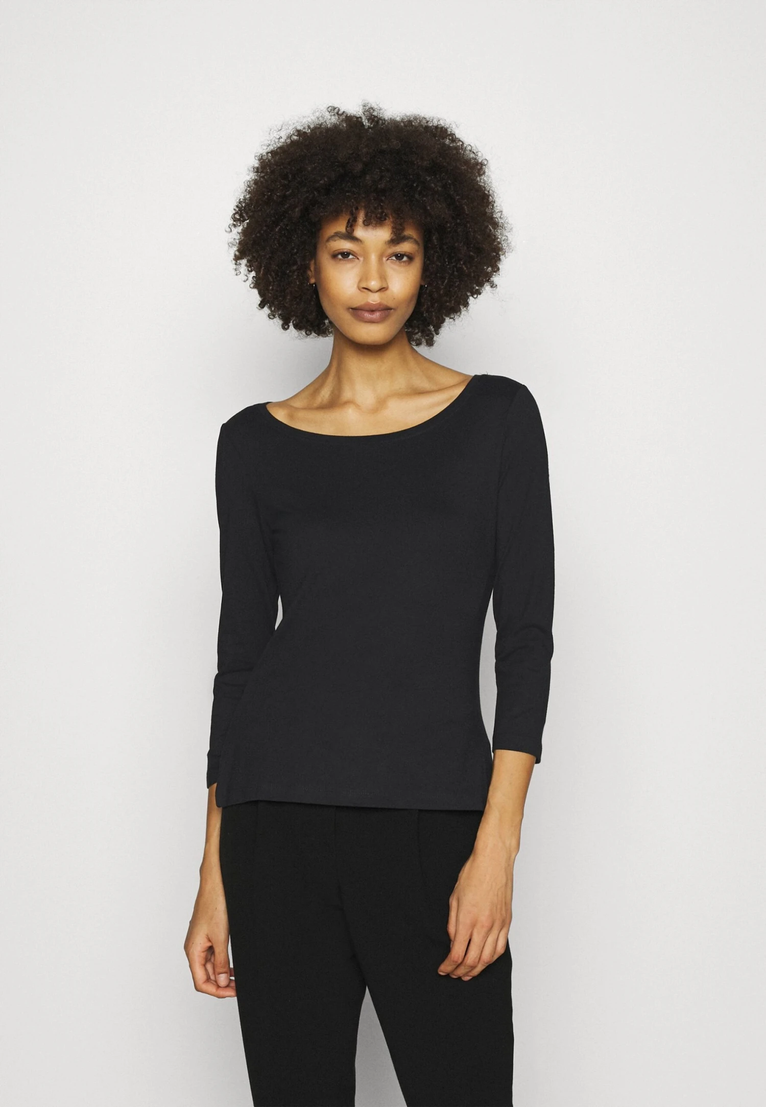 Anna Field 2 Pack - Topper Langermet - White/Black 4 Anna Field 2 Pack - Topper Langermet - White/Black - Bilde 4